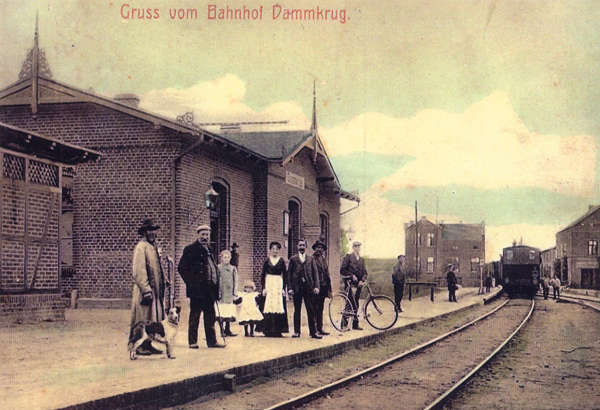 Bahnhof in Dammkrug 1906